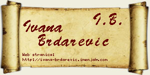 Ivana Brdarević vizit kartica